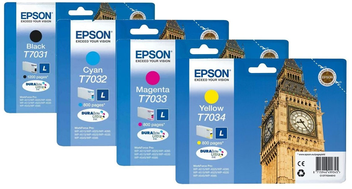 Tusz Epson T7034 L 9.6 ml Yellow (8715946499345) - obraz 2