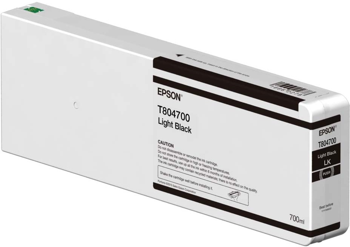 Tusz Epson T804700 700 ml Light Black (10343917538) - obraz 1