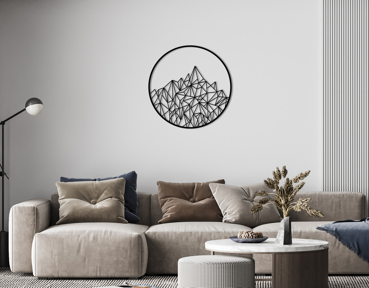 Декоративное панно на стену из дерева Upwood Decor Гора Mount 5 80 х 80 ...