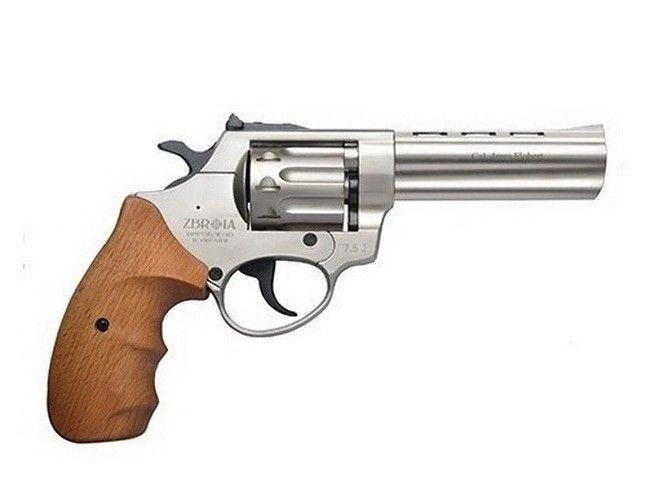 Револьвер флобера Zbroia Profi 4,5 Сатин / Дерево + 50 Sellier & Bellot - зображення 2