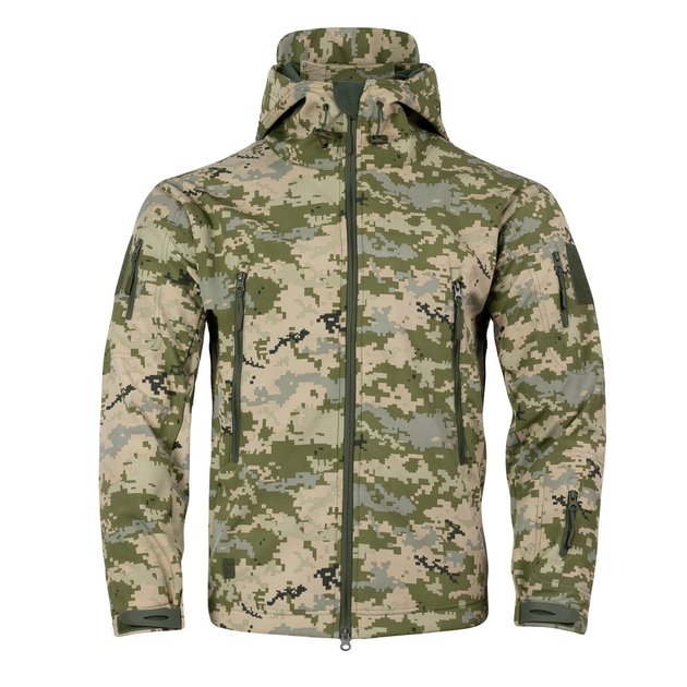 Куртка Vik-Tailor Outdoor Tactical SoftShell ММ-14 пиксель ЗСУ 4XL - изображение 2