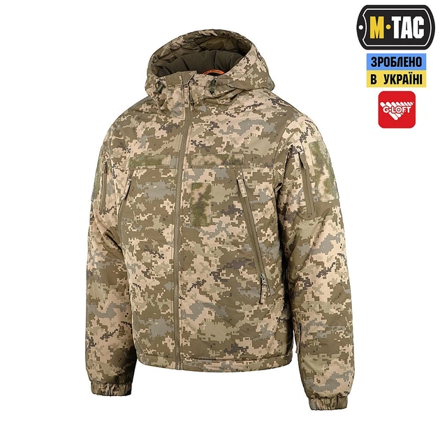 M-tac комплект зимовий форма куртка, штани з тактичними наколінниками, термобілизна, берці піксель M - зображення 2