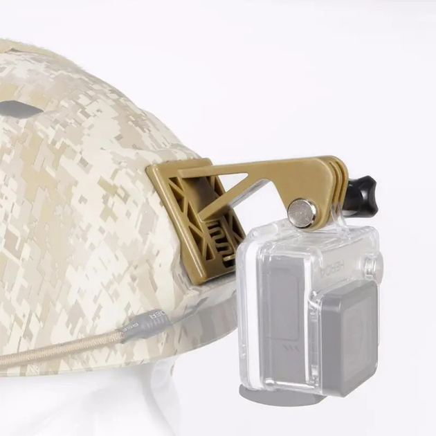 Крепление для экшн камеры на шлем (койот) - изображение 1