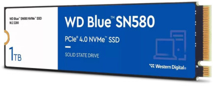 SSD диск Western Digital Blue SN580 NVMe 1TB M.2 2280 PCIe