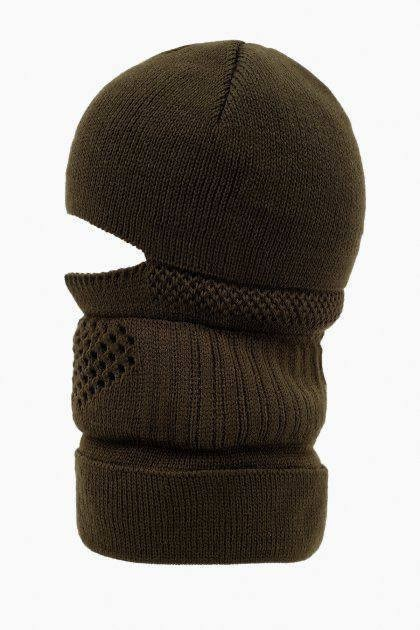 Тактическая балаклава шапка олива зимняя военная мужская шапка балаклава хаки - изображение 1