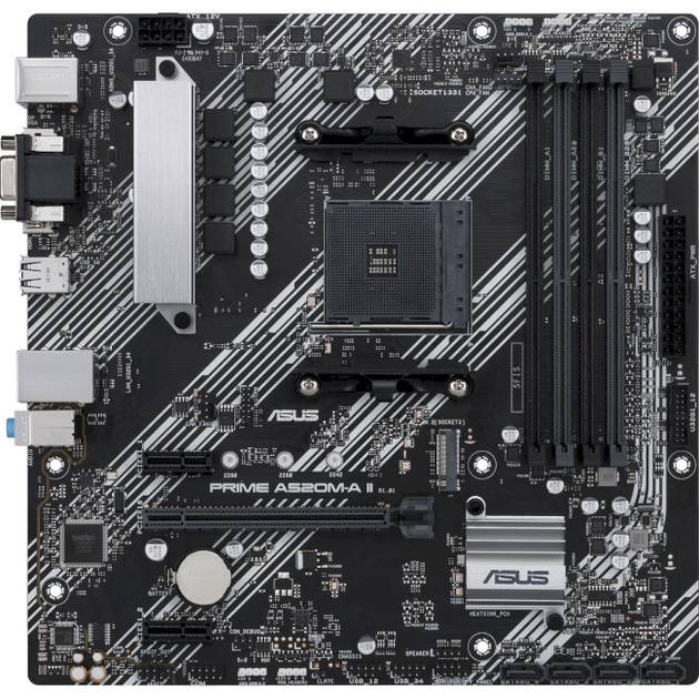 Материнская плата MicroATX Asus PRIME A520M-A II/CSM Socket AM4/AMD A520/1хHDMI/DisplayPort - изображение 1