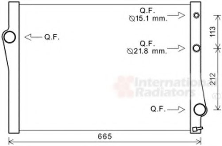 Радиатор охлаждения BMW X5 E70/ BMW X6 E71 (выр-во Van Wezel) Van Wezel (06002471) - изображение 2