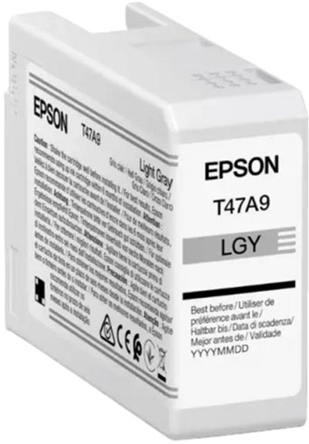 Tusz Epson T47A9 UltraChrome Pro 50 ml Light-Gray (8715946680989) - obraz 1