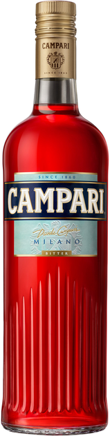 Настойка горькая Campari 1 л 25% (8000040000802) - изображение 1