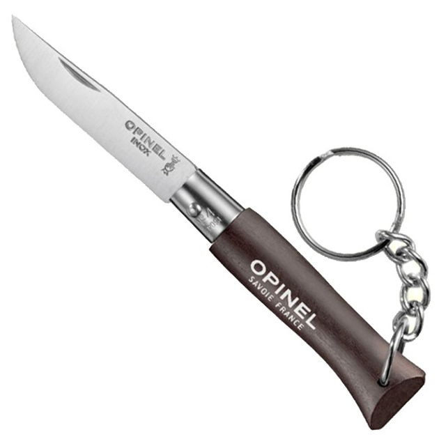 Нож-брелок Opinel №4 коричневый 204.66.28 - изображение 1