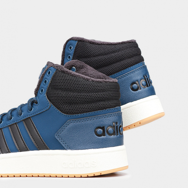 Zimowe sneakersy męskie wysokie ocieplane adidas Hoops 2.0 Mid GZ7939 41.5 (7.5UK) 26 cm Granatowe (4064047615364) - obraz 4