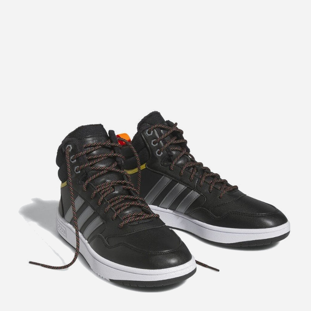 Zimowe sneakersy męskie na platformie wysokie ocieplane Adidas Hoops 3.0 Mid Wtr HR1440 41.5 (7.5UK) 26 cm Czarne (4065426098884) - obraz 2