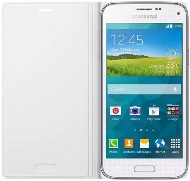 Etui z klapką Rock Flip Elegant do Samsung Galaxy S5 mini White (6950290666629) - obraz 2