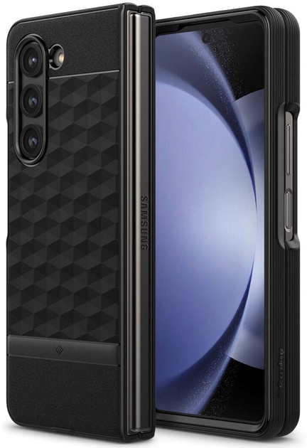 Etui plecki Spigen Caseology Parallax do Samsung Galaxy Z Fold 5 Matte Black (810083833095) - obraz 1