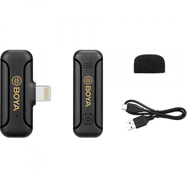 Микрофон для айфон беспроводной 50м Lighting BOYA BY-WM3T2-D1 – фото ...