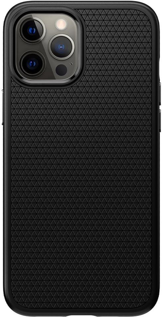 Панель Spigen Liquid Air для Apple iPhone 12/12 Pro Матовий чорний (8809710756496) - зображення 2