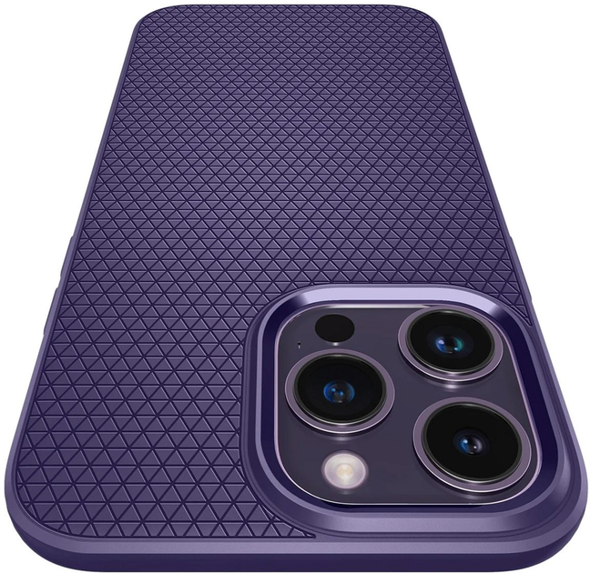 Etui plecki Spigen Liquid Air do Apple iPhone 14 Pro Max Deep Purple (8809811869828) - obraz 1