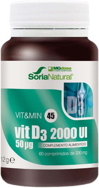 Дієтична добавка Mgdose Vit D3 2000ui 60 таблеток (8422947595456) - зображення 1