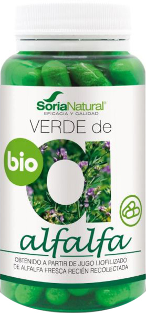 Дієтична добавка Soria Natural Verde Alfalfa 80 капсул (8422947062163) - зображення 1