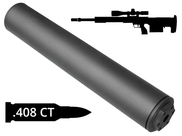 Саундмодератор AFTactical S75A калібр .408 CheyTac - зображення 1