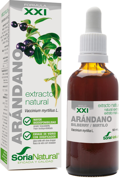 Ekstrakt Soria Natural Extracto Arandano S XXl 50 ml (8422947044053) - obraz 1