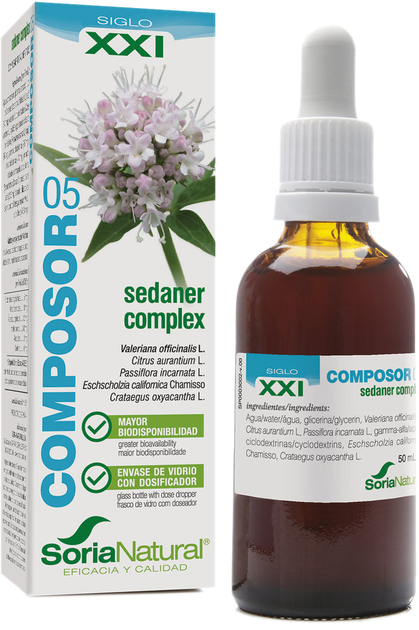 Екстракт Soria Natural Composor 5 Sedaner 50 мл (8422947152055) - зображення 1