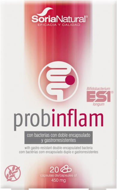Дієтична добавка Soria Natural Probinflan 450 мг 20 капсул (8422947200107) - зображення 1
