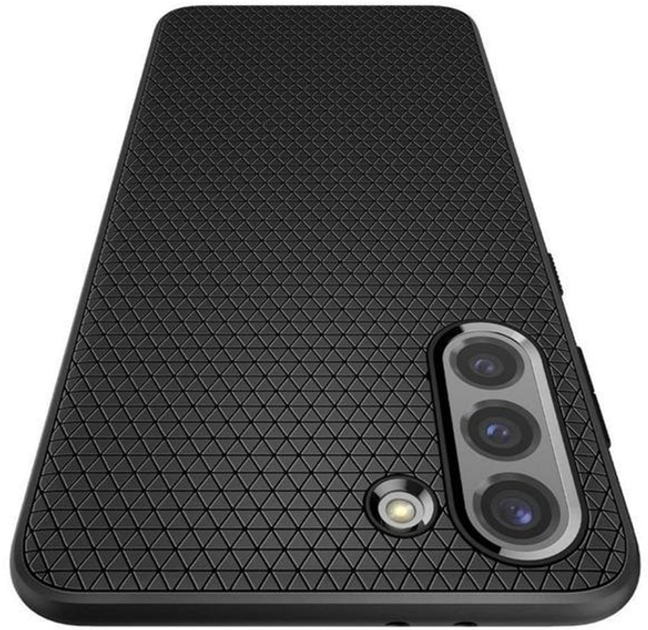 Etui plecki Spigen Liquid Air do Samsung Galaxy S21 Matte Black (8809756642609) - obraz 2