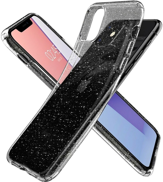 Панель Spigen Liquid Crystal Glitter для Apple iPhone 11 Прозорий (8809671010262) - зображення 2