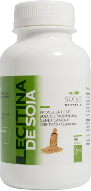 Suplement diety Sotya Lecitina Soja 1600 mg 90 pereł (8427483009641) - obraz 1