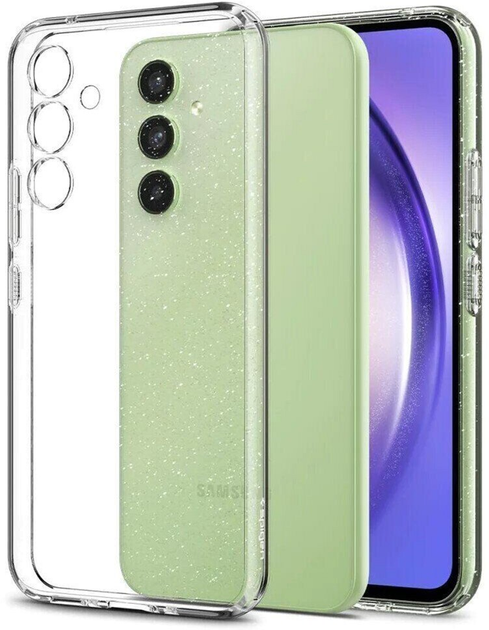 Etui plecki Spigen Liquid Crystal Glitter do Samsung Galaxy A54 5G Crystal quartz (8809896742528) - obraz 1