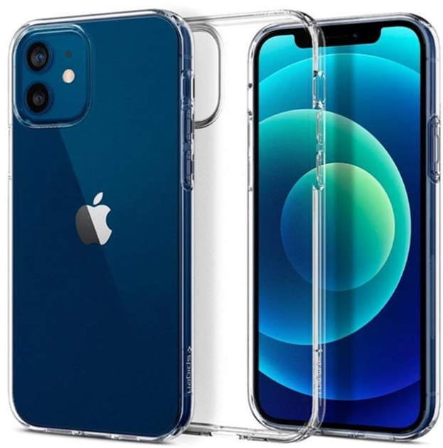 Панель Spigen Liquid Crystal для Apple iPhone 12/12 Pro Кришталево-прозорий (8809710756458) - зображення 1