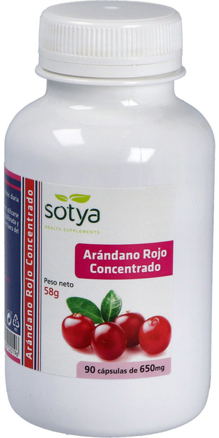 Дієтична добавка Sotya Arandano Rojo 650 мг 90 капсул (8427483020196) - зображення 1