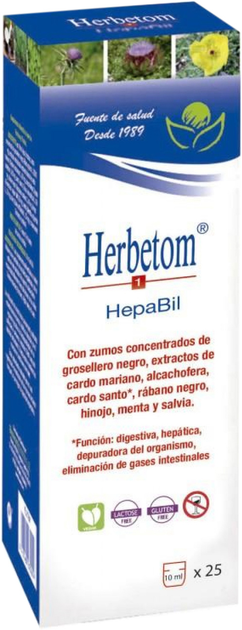 Дієтична добавка Bioserum Herbetom 1 Hb 250 мл (8427268070019) - зображення 1
