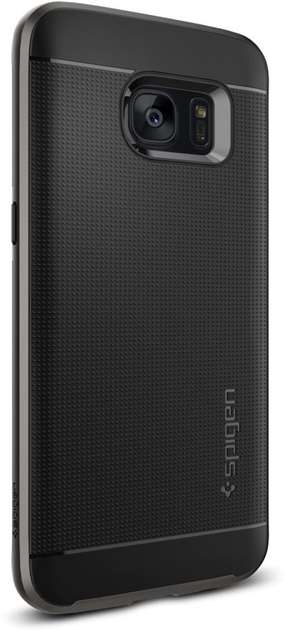 Etui plecki Spigen Neo Hybrid do Samsung Galaxy S7 Edge Gun metal (8809466643408) - obraz 1