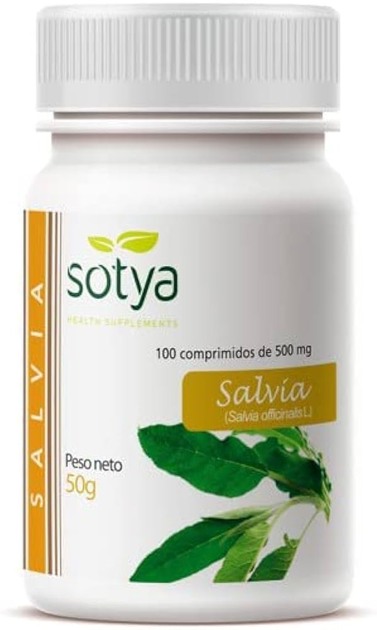 Suplement diety Sotya Salvia 100 tabletek (8427483005605) - obraz 1