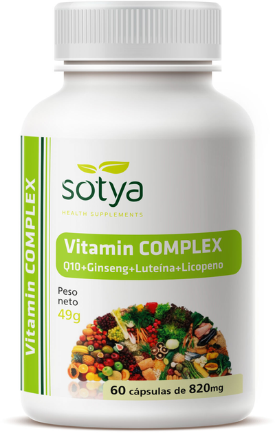 Suplement diety Sotya Vitamin Complex 820 mg 60 kapsułek (8427483010289) - obraz 1