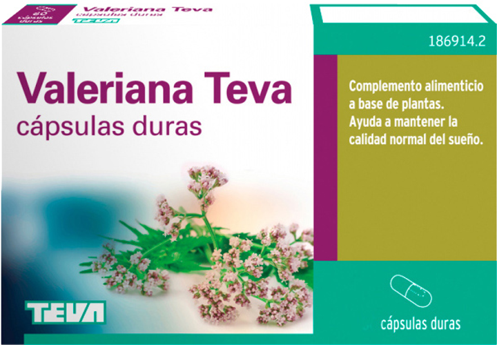 Дієтична добавка Teva Valeriana 200 мг 60 капсул (8470001869142) - зображення 1