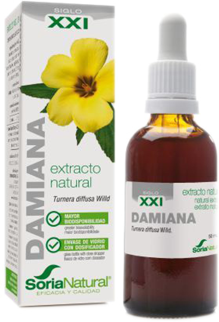 Ekstrakt Soria Natural Extracto Damiana S XXl 50 ml (8422947044190) - obraz 1