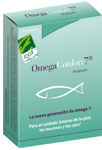Suplement diety 100% Natural Omega Confort 7 90 kapsułek (8437008750224) - obraz 1