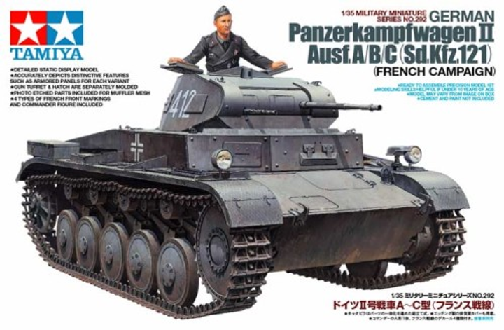 Model do sklejania Tamiya German PzKw II Au sf. A/B/C (4950344352920) - obraz 1