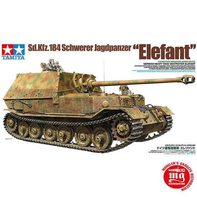 Model do sklejania Tamiya German Heavy Tank Destroyer Elefant (4950344353255) - obraz 1