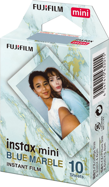 Papier fotograficzny Fujifilm Instax Mini Blue Marble Instant Film 46x62 10 szt. (4547410432015) - obraz 1