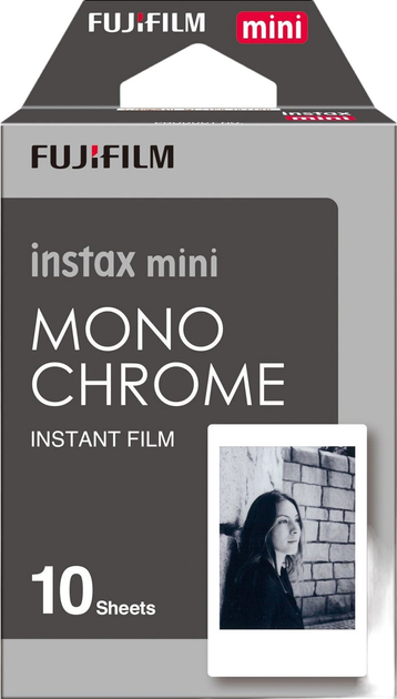 Фотопапір Fujifilm Instax Mini MONOCHROME Instant Film 46х62 мм 10 шт (4547410337556) - зображення 1