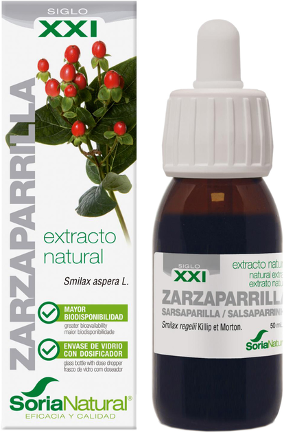 Ekstrakt Soria Natural Extracto Zarzaparrilla S XXl 50 ml (8422947044688) - obraz 1