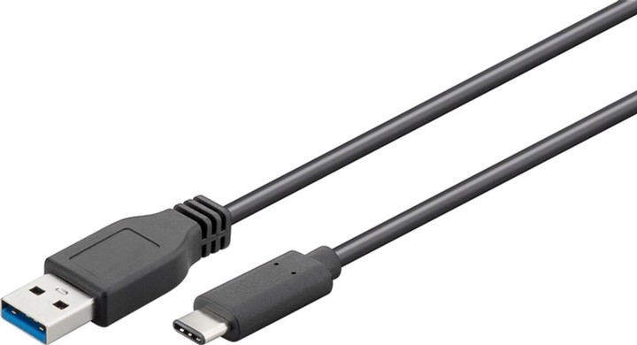 Kabel Goobay Sync & Charge Super Speed USB-C do USB A 3.0 do ładowania Czarny (4040849678905) - obraz 1