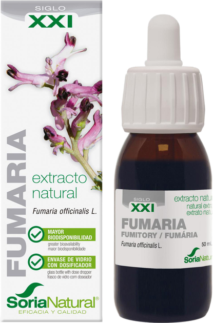 Дієтична добавка Soria Natural Extracto Fumaria S XXl 50 мл (8422947044312) - зображення 1