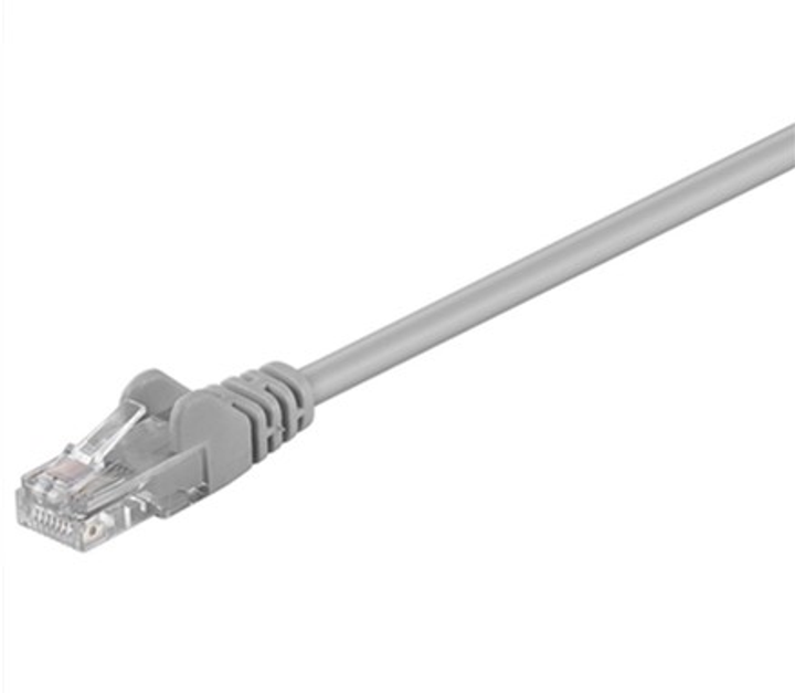 Kabel Goobay CAT 5e U/UTP krosowy 10 m Szary (4040849683473) - obraz 1