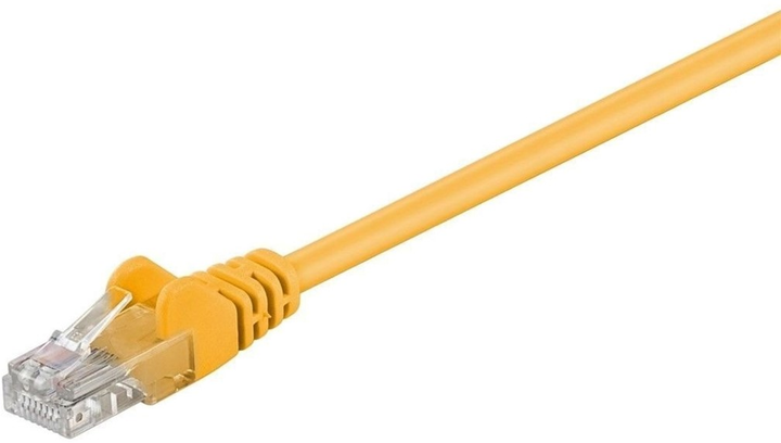 Kabel Goobay CAT 5e U/UTP krosowy 15 m Żółty (4040849683510) - obraz 1