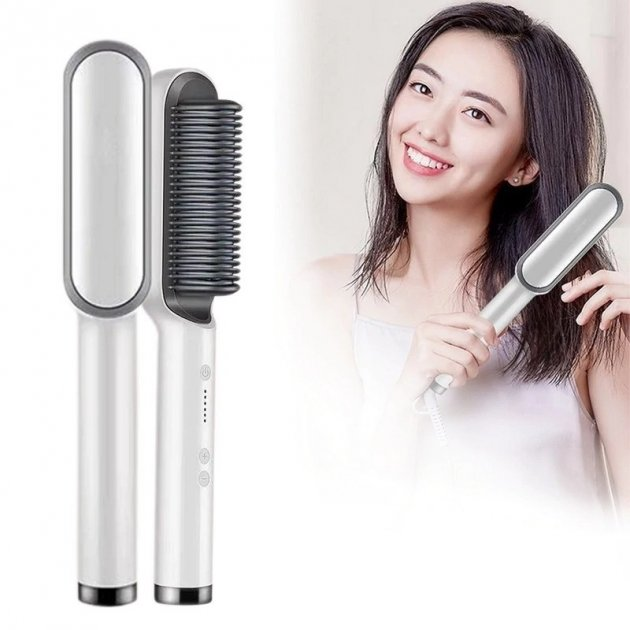 Расческа выпрямитель для укладки волос Hair straightener HQT-909 - изображение 1